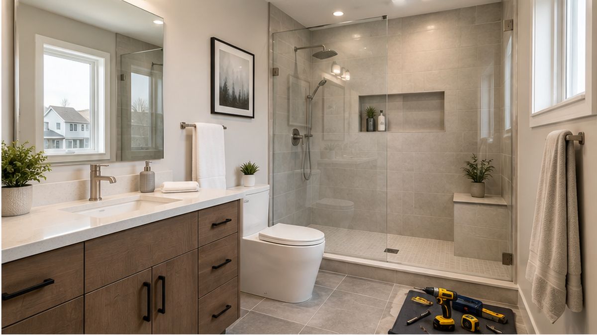Bathroom Renovation & Remodel Services inspection in Edmonton for planned Bathroom Remodeling Services