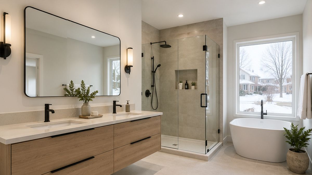 Bathroom Renovation & Remodel Services inspection in Edmonton for a compact Bathroom Renovation.