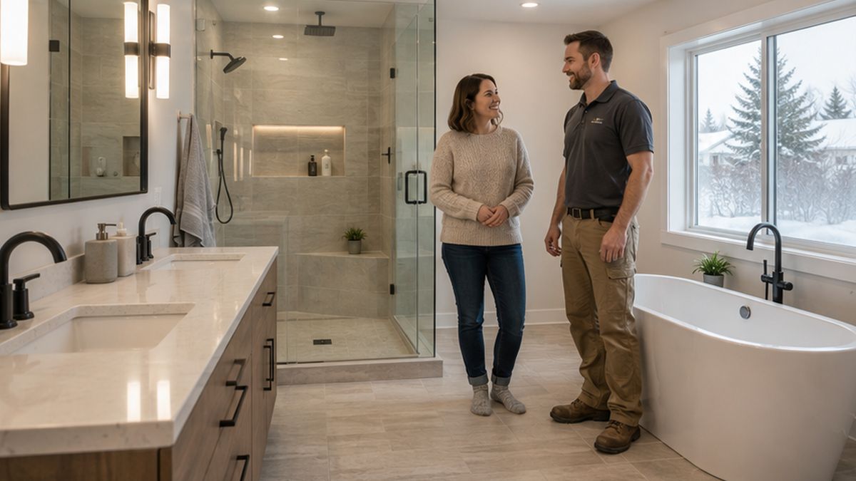 Bathroom Renovation & Remodel Services in Edmonton completed by trusted Bathroom Renovation Specialists