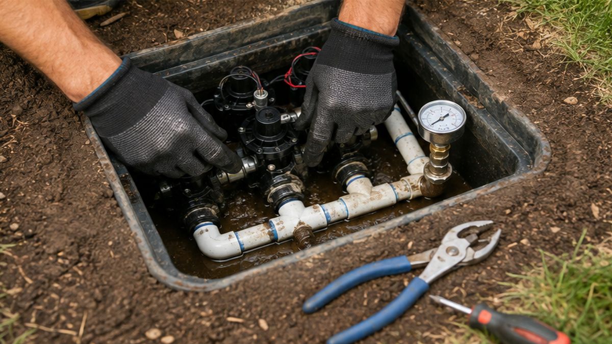 Valve check for Irrigation system Maintenance, Service & Repair in Edmonton and Irrigation System Maintenance.