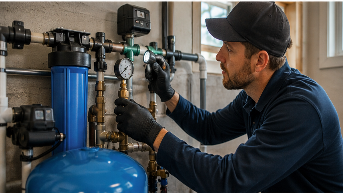 Cistern Repair & Installation Services in Edmonton with pressure controls for dependable Water System Upgrades.