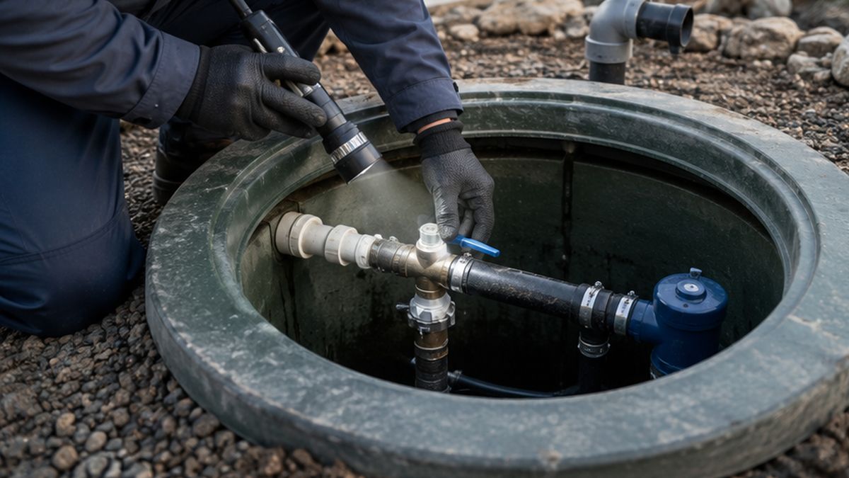 Cistern Repair & Installation Services in Edmonton — Cistern Repair for a leaking and cracked cistern connection.
